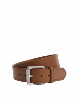 Leather Stitch Detail Belt -Marksandspencer Sale Store leather stitch detail belt 1