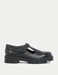 Kickers Leather T-Bar Chunky Shoes -Marksandspencer Sale Store leather t bar chunky shoes 6