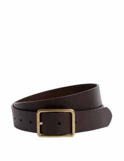 Leather Textured Casual Belt -Marksandspencer Sale Store leather textured casual belt