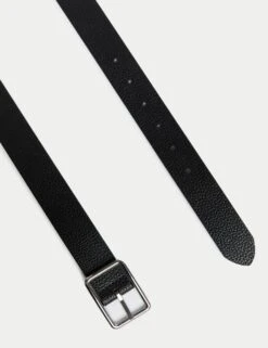 Leather Textured Casual Belt -Marksandspencer Sale Store leather textured casual belt 4