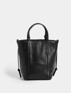 Jaeger Leather Top Handle Cross Body Bag -Marksandspencer Sale Store leather top handle cross body bag 13