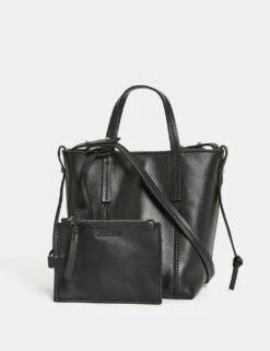 Jaeger Leather Top Handle Cross Body Bag -Marksandspencer Sale Store leather top handle cross body bag 17