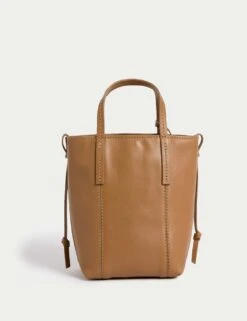 Jaeger Leather Top Handle Cross Body Bag -Marksandspencer Sale Store leather top handle cross body bag 7