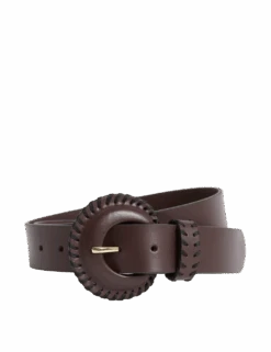 Leather Whipstitch Jeans Belt -Marksandspencer Sale Store leather whipstitch jeans belt 1