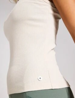 Leera Cotton Rich Rib Scoop Neck Vest Top -Marksandspencer Sale Store leera cotton rich rib scoop neck vest top 12