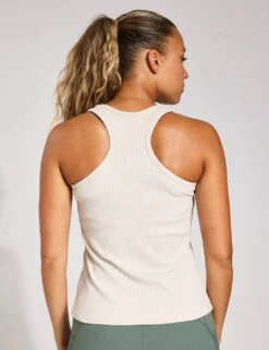 Leera Cotton Rich Rib Scoop Neck Vest Top -Marksandspencer Sale Store leera cotton rich rib scoop neck vest top 13