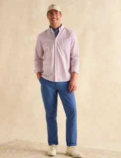 Joules Lightweight Pure Cotton Striped Oxford Shirt -Marksandspencer Sale Store lightweight pure cotton striped oxford shirt 12