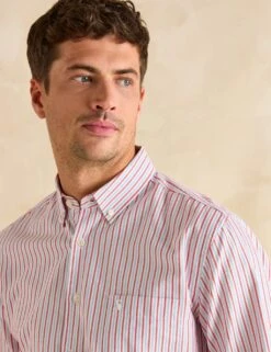 Joules Lightweight Pure Cotton Striped Oxford Shirt -Marksandspencer Sale Store lightweight pure cotton striped oxford shirt 9