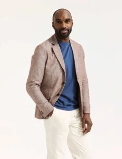 Scotch & Soda Linen And Cotton Blend Blazer -Marksandspencer Sale Store linen and cotton blend blazer 14