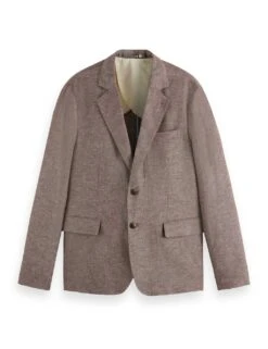 Scotch & Soda Linen And Cotton Blend Blazer -Marksandspencer Sale Store linen and cotton blend blazer 8