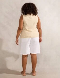 Linen Blend Bermuda Shorts -Marksandspencer Sale Store linen blend bermuda shorts 5