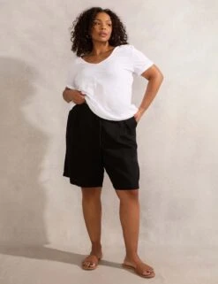 Linen Blend Bermuda Shorts -Marksandspencer Sale Store linen blend bermuda shorts 6