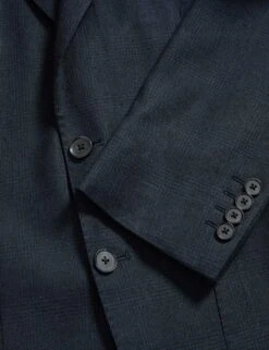 Linen Blend Check Blazer -Marksandspencer Sale Store linen blend check blazer 8