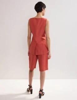 Linen Rich Belted Long Shorts -Marksandspencer Sale Store linen rich belted long shorts 6