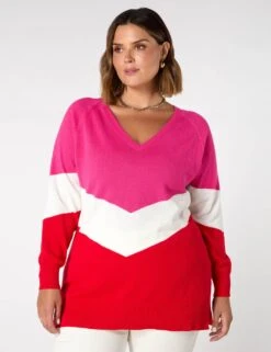 Linen Rich Colour Block Relaxed Jumper -Marksandspencer Sale Store linen rich colour block relaxed jumper 7