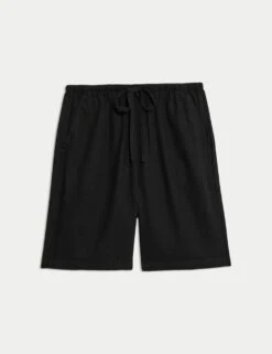 Linen Rich High Waisted Shorts -Marksandspencer Sale Store linen rich high waisted shorts 16