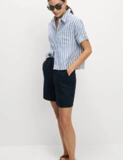 Linen Rich High Waisted Shorts -Marksandspencer Sale Store linen rich high waisted shorts 9