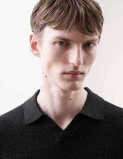 Linen Rich Knitted Open Neck Polo Shirt 36 Linen Rich Knitted Open Neck Polo Shirt -Marksandspencer Sale Store linen rich knitted open neck polo shirt 15