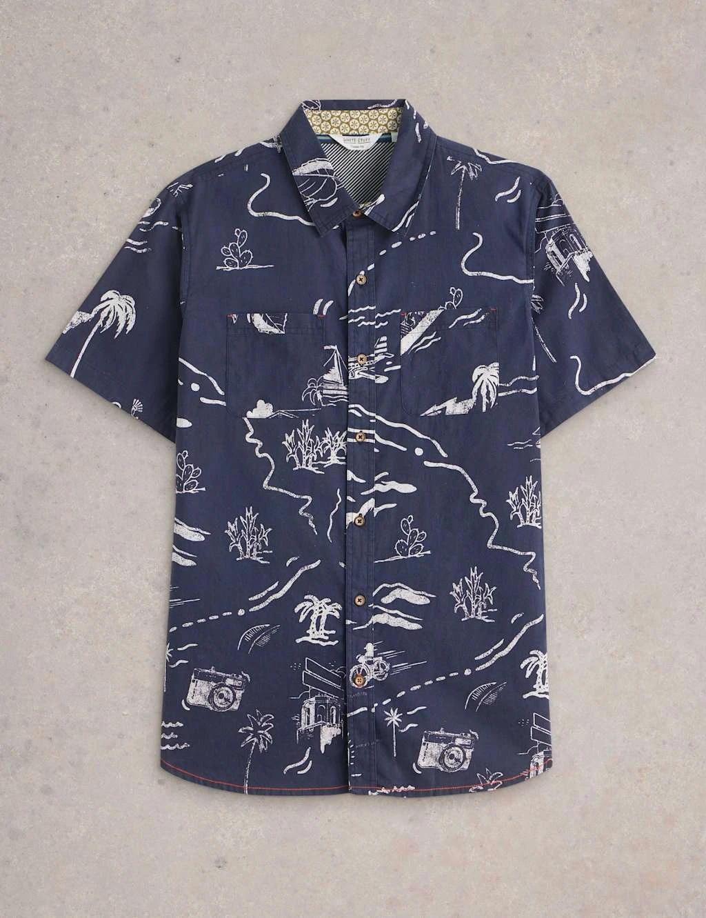 WHITE STUFF Linen Rich Print Short Sleeve Shirt 10 WHITE STUFF Linen Rich Print Short Sleeve Shirt - Image 10