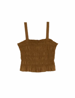 Linen Rich Square Neck Smocked Cami Top -Marksandspencer Sale Store linen rich square neck smocked cami top 1