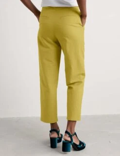 Linen Rich Straight Leg Ankle Grazer Trousers -Marksandspencer Sale Store linen rich straight leg ankle grazer trousers 14