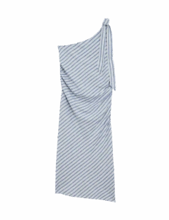 Linen-Rich Striped Midi Shift Dress -Marksandspencer Sale Store linen rich striped midi shift dress