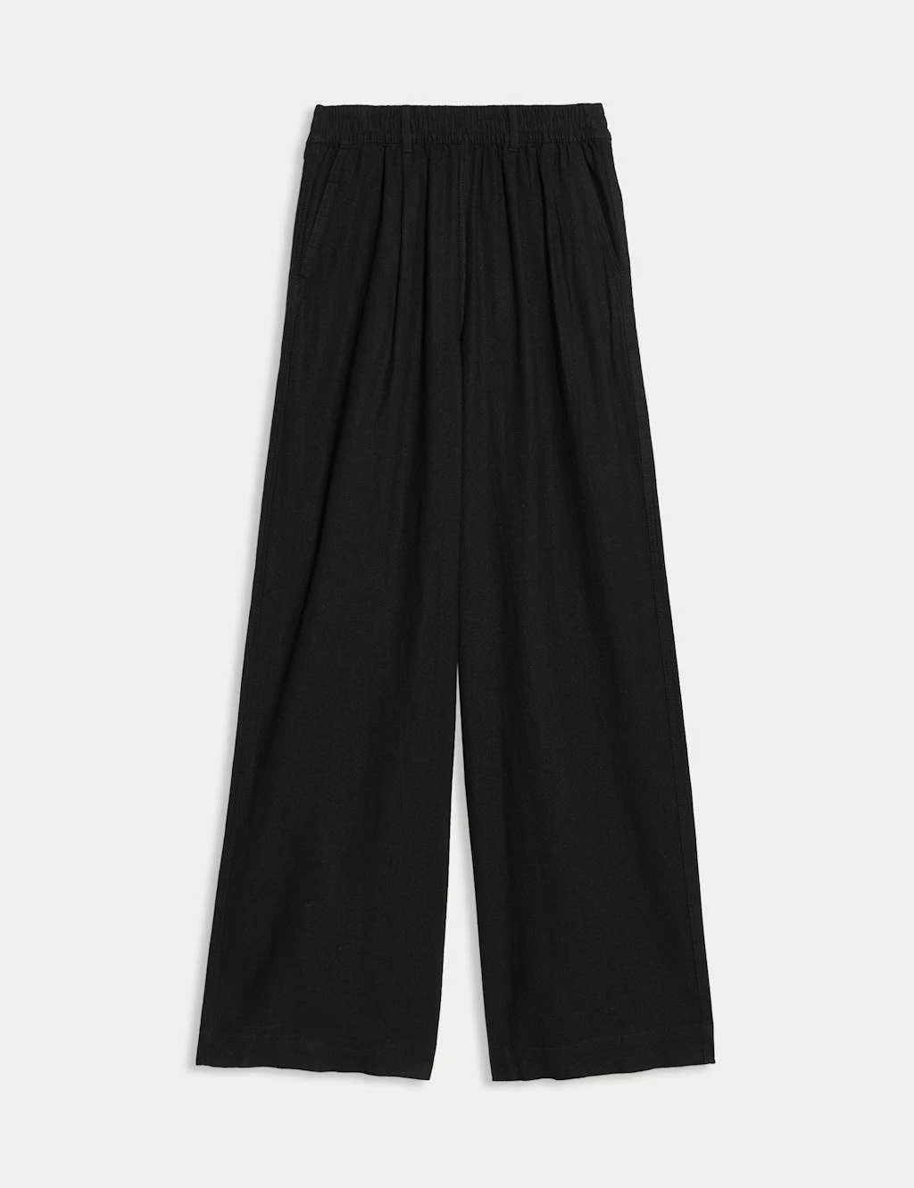 Linen Rich Wide Leg Trousers 6 Linen Rich Wide Leg Trousers - Image 6