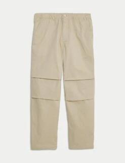 Loose Fit Lightweight Parachute Trousers -Marksandspencer Sale Store loose fit lightweight parachute trousers 9