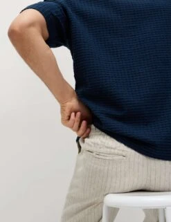 Loose Fit Cotton Linen Blend Elasticated Trousers -Marksandspencer Sale Store loose fit linen blend elasticated trousers 10