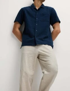 Loose Fit Cotton Linen Blend Elasticated Trousers -Marksandspencer Sale Store loose fit linen blend elasticated trousers 7