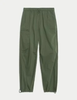 Loose Fit Parachute Cargo Trousers -Marksandspencer Sale Store loose fit parachute cargo trousers 10