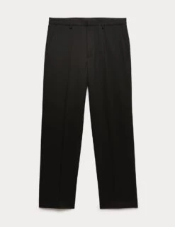 Loose Fit Stretch Trousers -Marksandspencer Sale Store loose fit single pleat stretch trousers