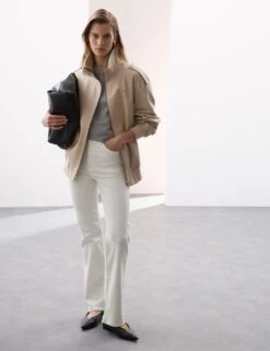 Lyocell Blend High Waisted Flared Jeans -Marksandspencer Sale Store lyocell blend high waisted flared jeans 17