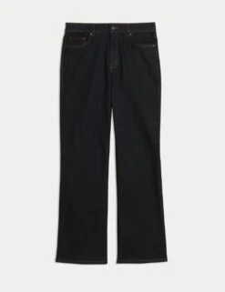 Lyocell Blend High Waisted Flared Jeans -Marksandspencer Sale Store lyocell blend high waisted flared jeans 7