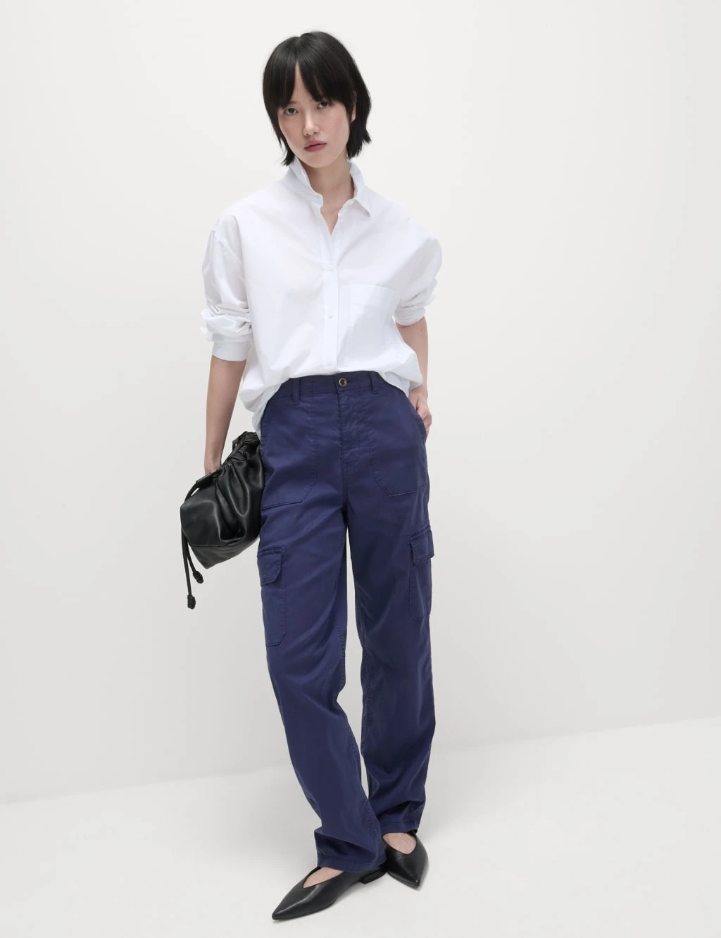 Lyocell Rich Cargo Straight Leg Trousers 20 Lyocell Rich Cargo Straight Leg Trousers - Image 20