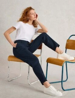 WHITE STUFF Lyocell Rich Cropped Trousers -Marksandspencer Sale Store lyocell rich cropped trousers 17