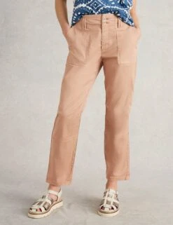 WHITE STUFF Lyocell Rich Cropped Trousers -Marksandspencer Sale Store lyocell rich cropped trousers 6