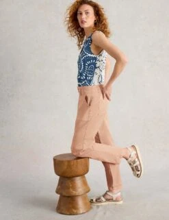 WHITE STUFF Lyocell Rich Cropped Trousers -Marksandspencer Sale Store lyocell rich cropped trousers 8