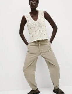 Lyocell Rich Joggers With Cotton & Linen 37 Lyocell Rich Joggers With Cotton & Linen -Marksandspencer Sale Store lyocell rich joggers with cotton 8