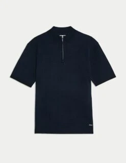 Mercerised Cotton Performance Knitted Polo -Marksandspencer Sale Store mercerised cotton performance knitted polo 14