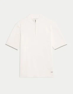 Mercerised Cotton Performance Knitted Polo -Marksandspencer Sale Store mercerised cotton performance knitted polo 7