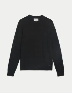 Mercerised Cotton Textured Knitted Jumper -Marksandspencer Sale Store mercerised cotton textured knitted jumper 11