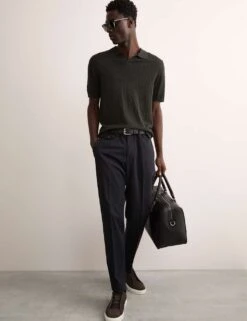 Jaeger Merino Wool Rich Knitted Polo Shirt With Silk -Marksandspencer Sale Store merino wool rich knitted polo shirt with silk 10