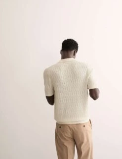 Jaeger Merino Wool Rich Knitted Polo Shirt With Silk -Marksandspencer Sale Store merino wool rich knitted polo shirt with silk 16