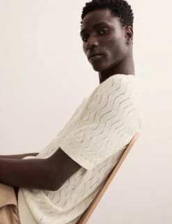 Jaeger Merino Wool Rich Knitted Polo Shirt With Silk -Marksandspencer Sale Store merino wool rich knitted polo shirt with silk 19