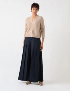 Merino Wool Rich V-Neck Cropped Cardigan -Marksandspencer Sale Store merino wool rich v neck cropped cardigan 5