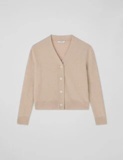Merino Wool Rich V-Neck Cropped Cardigan -Marksandspencer Sale Store merino wool rich v neck cropped cardigan 7