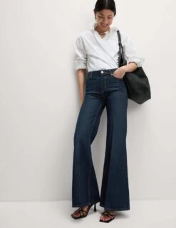 Mid Rise Flared Jeans -Marksandspencer Sale Store mid rise flared jeans 13