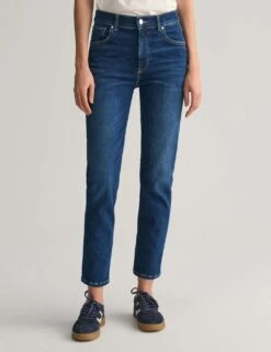 Gant Mid Rise Slim Fit Ankle Grazer Jeans -Marksandspencer Sale Store mid rise slim fit ankle grazer jeans 6