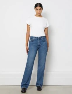 Mid Rise Straight Leg Jeans -Marksandspencer Sale Store mid rise straight leg jeans 4